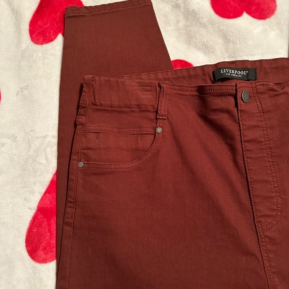 NWT Liverpool Los Angeles Gia Glider Pull-on Ankle Skinny in Brunette - Picture 8 of 16